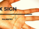 Letter X on your palm