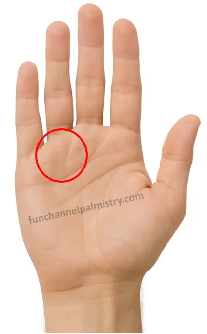 No Sun line on palm