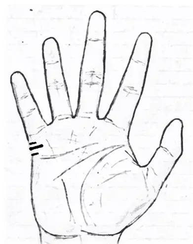 Marriage line/Union line in Palmistry|Palm reading