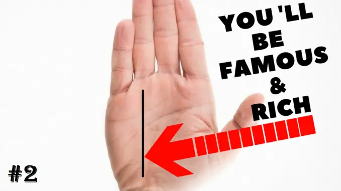 Sun line in palmistry Sun line in palmistry