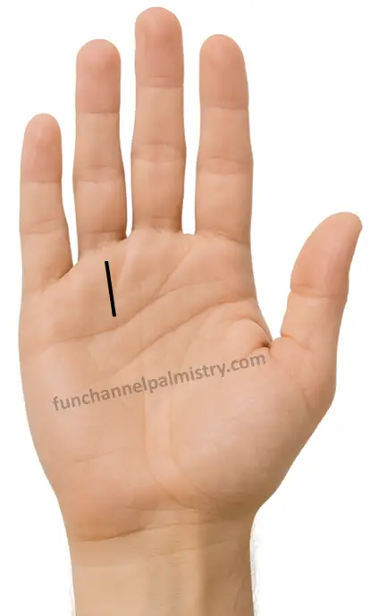 Deep sun line in palmistry