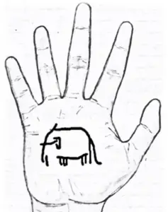 Elephant sign in palmistry