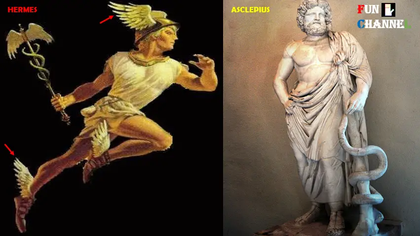 God Hermes and Asclepius