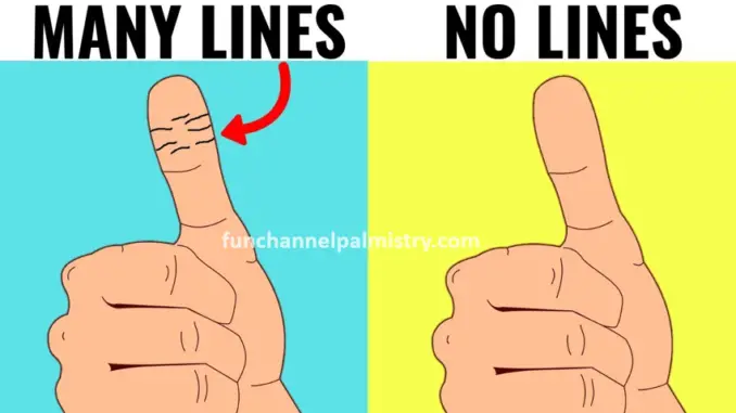 horizontal lines on thumb horizontal lines on thumb