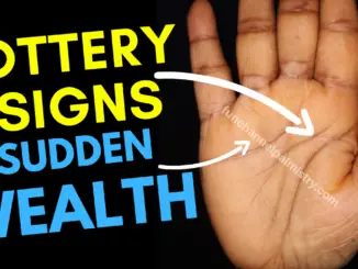 Lottery signs and sudden wealth in palmistry