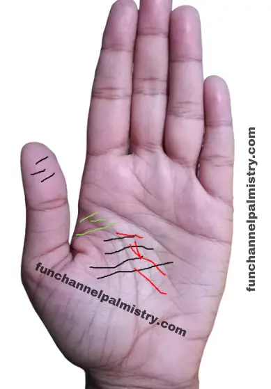 worry lines in palmistry