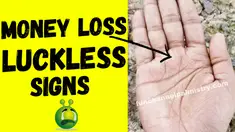 money loss and luckless signs in palmistry