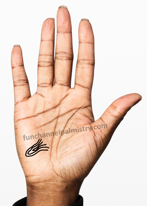 tented arch pattern on the mount of Moon