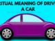 spiritual meaning of driving a car in a dream